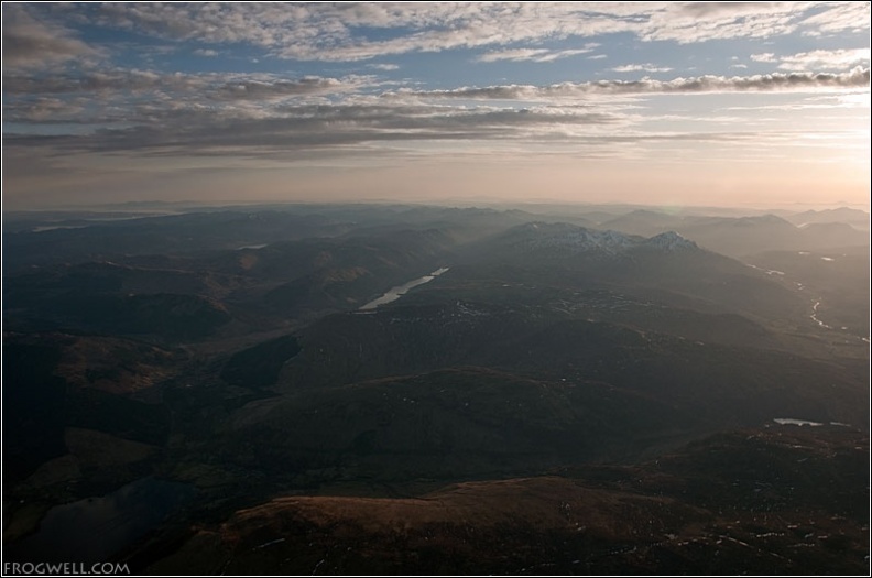 North Trossachs from the air